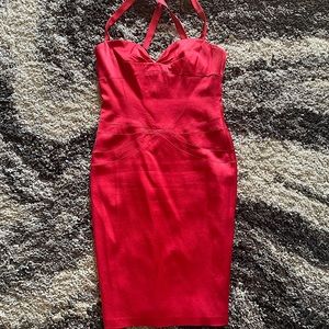 Laundry by Design Red-Pink Silk Mini Dress US 8